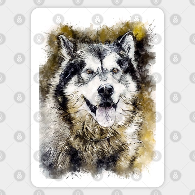 American Alsatian / Dire Wolf Sticker by Naumovski